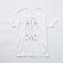 WHITE SプリントTシャツ PP0285・画像