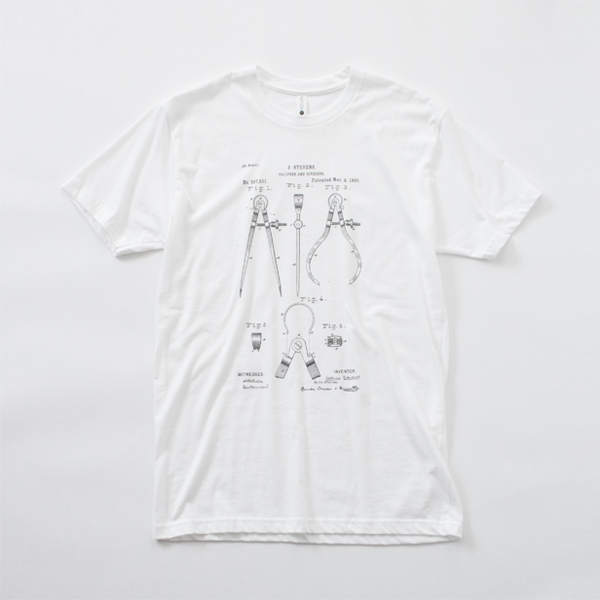 WHITE LプリントTシャツ PP0285・画像