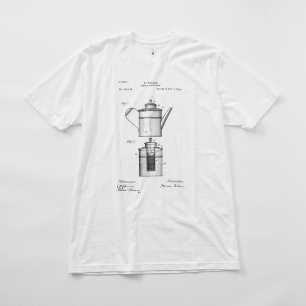 WHITE LプリントTシャツ PP0027・画像