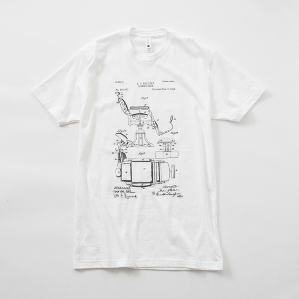 WHITE SプリントTシャツ PP0244・画像