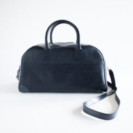 NAVYレザ-ボストンバッグ VEGA・画像