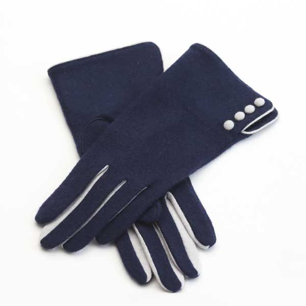 navy icegrey【別注】女性用手袋 Standard・画像