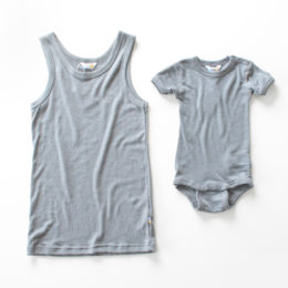 グレ-ママ＆ベビ-おそろいセット・画像