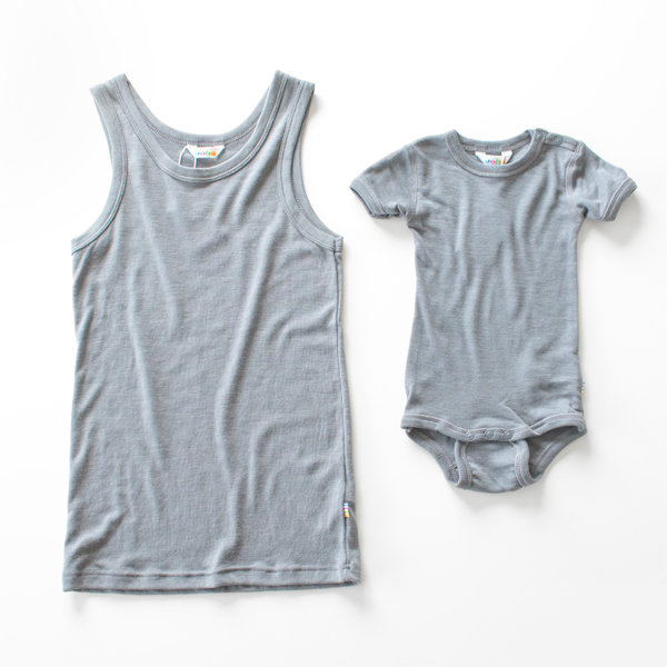 グレ-ママ＆ベビ-おそろいセット・画像