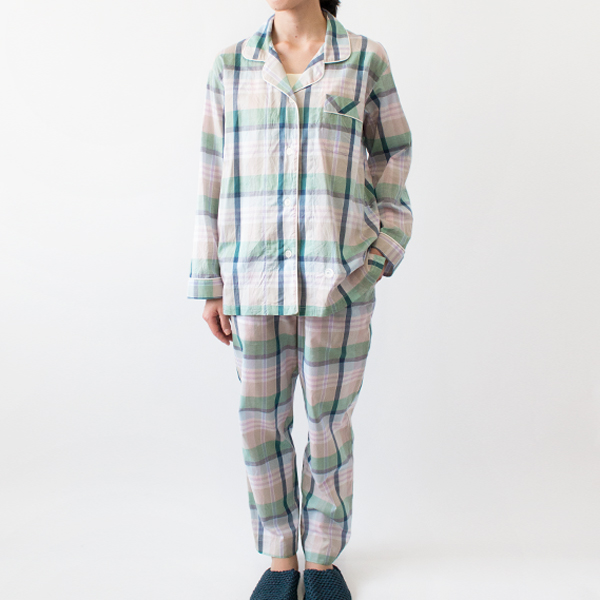 【別注】パジャマ チェック パステルミックス・画像