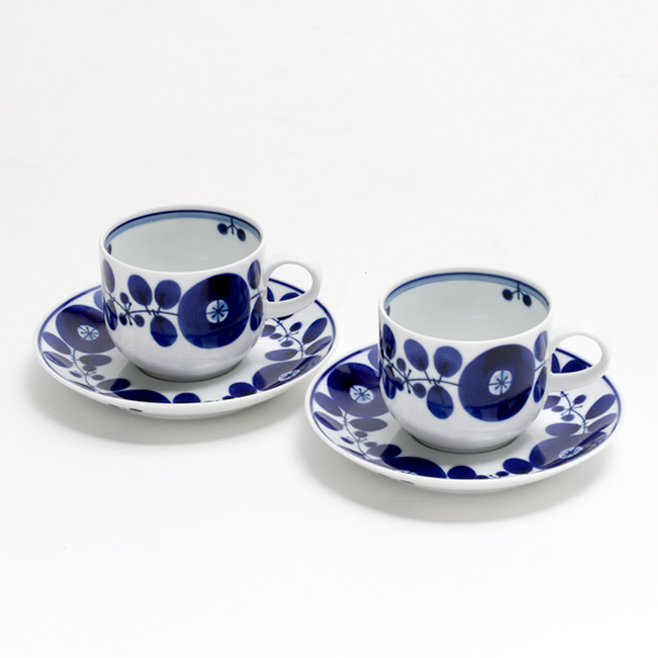 ブル-ム コ-ヒ-カップ&ソ-サ- ペアセット・画像