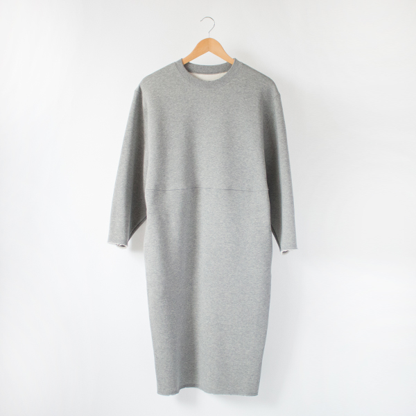 TOP GRAY裏毛ワンピ-ス・画像