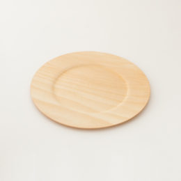 シナノキ木製ワイドリム皿 S・画像