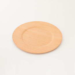 ベイマツ木製ワイドリム皿 S・画像