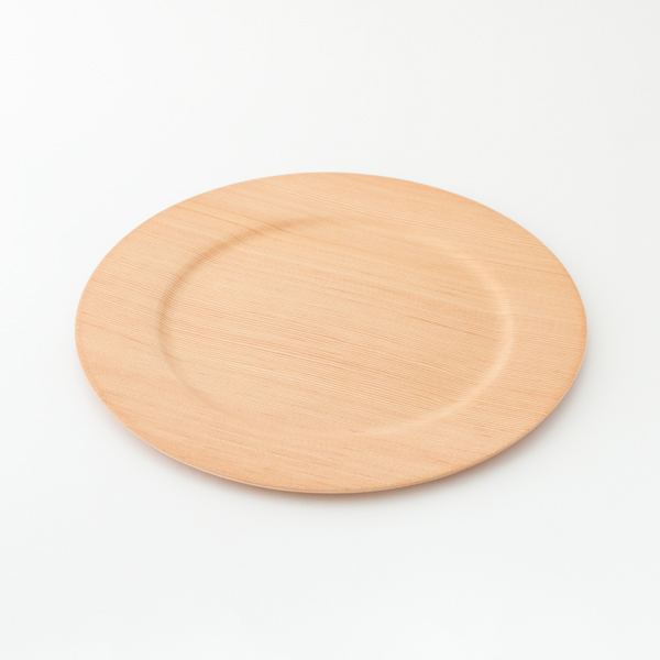 ベイマツ木製ワイドリム皿 M・画像