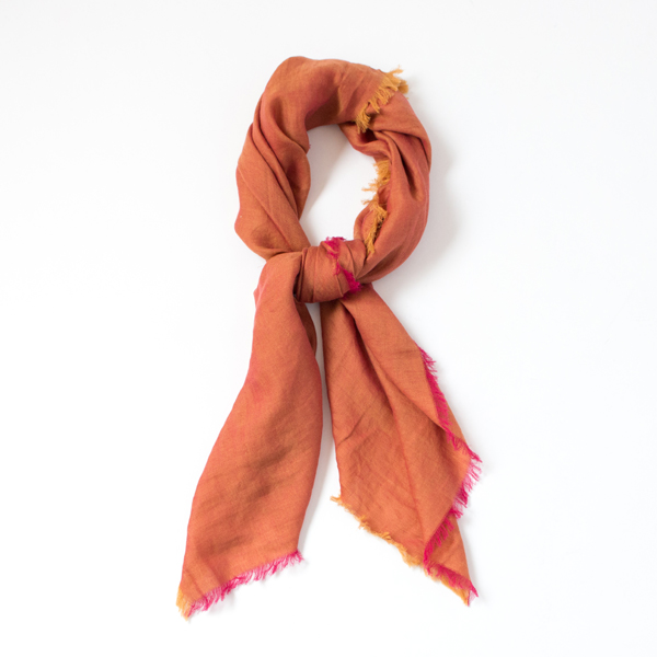 RED【別注】ダブルフェイススカ-フ (90×90)・画像