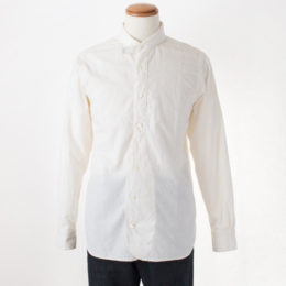 Lメンズ 起毛丸襟シャツ・画像