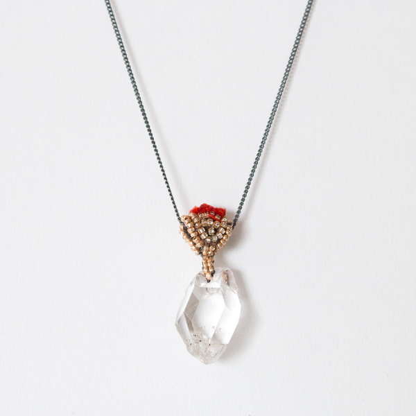 REDネックレス TRIANGLE HERKIMER・画像