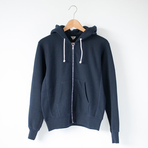 NAVYUNISEX ASTOLEY 裏毛フルジップパ-カ-・画像