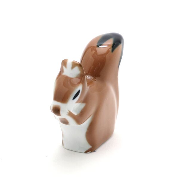 リス陶製置物 動物・画像