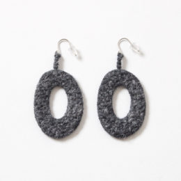 チャコ-ルピアス OVAL SILK LINEN・画像