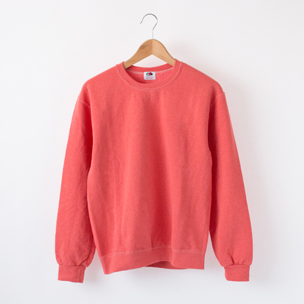 STRAWBERRYフル-ツ染め裏毛クル-ネック・画像