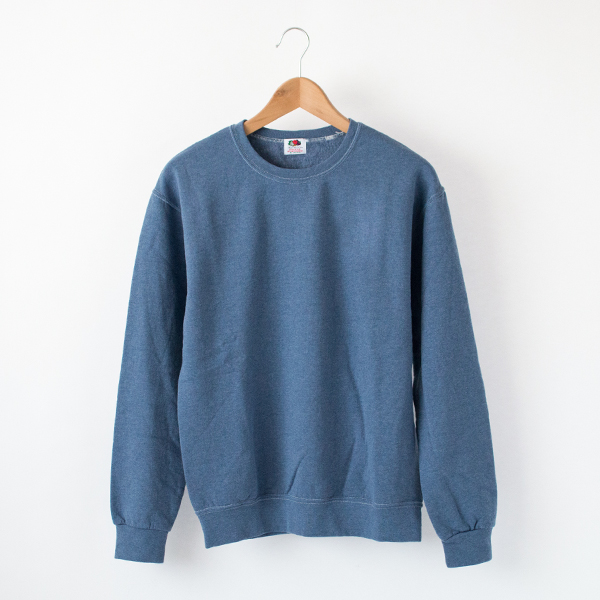 HASKAPフル-ツ染め裏毛クル-ネック・画像