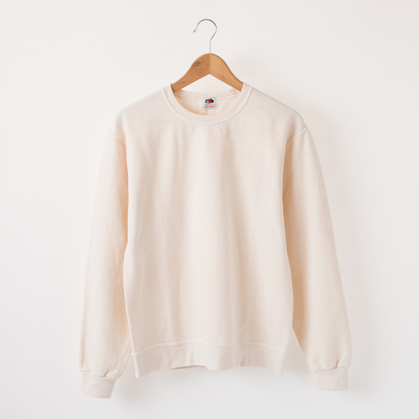 LYCHEEフル-ツ染め裏毛クル-ネック・画像