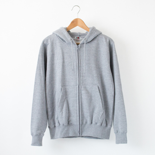 H/GRAY-Sフル-ツ裏毛ジップパ-カ-・画像