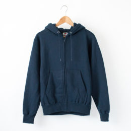 NAVY-Sフル-ツ裏毛ジップパ-カ-・画像