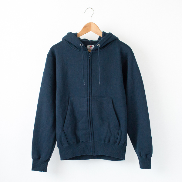 NAVY-Mフル-ツ裏毛ジップパ-カ-・画像