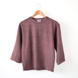 MAROON【別注】ガ-メントダイ7分袖ロングスリ-ブ（M）・画像