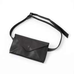 BLACK【別注】HORSE LEATHER WAIST POUCH・画像