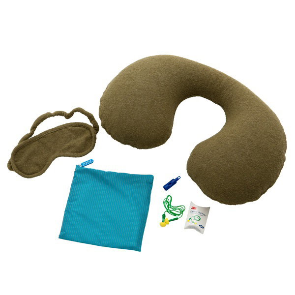 201 KHAKI×GREENネックピロ-&アイマスク・画像