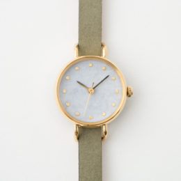 モスグリ-ンベルト【別注】腕時計 こないろ 岩紫雲 レディ-ス・画像