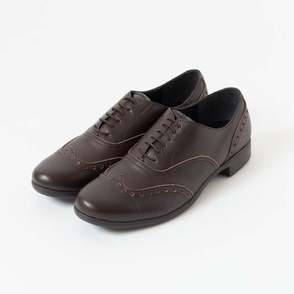 40TRAVEL SHOES ウイングチップ レイン DBR・画像