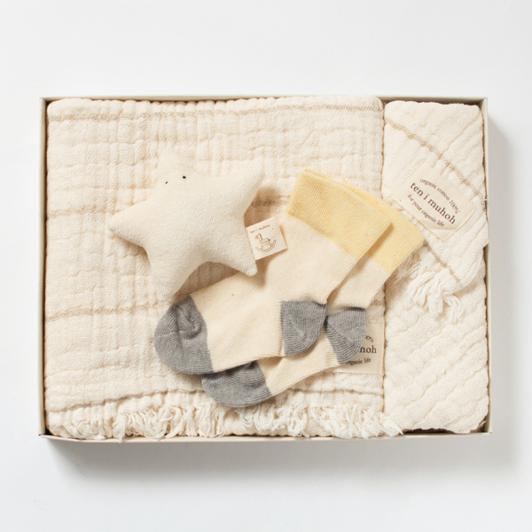 グレ-四重ガ-ゼ フェイス・ウォッシュタオル ほしセット・画像