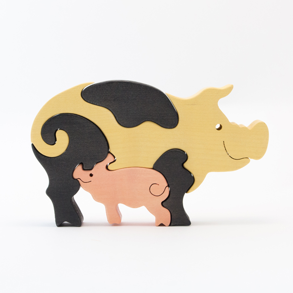 FAUNA ファウナ 動物の親子 ブタ・画像