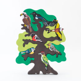 FAUNA ファウナ 木製 パズル 鳥達の木 ヨ-ロッパ・画像