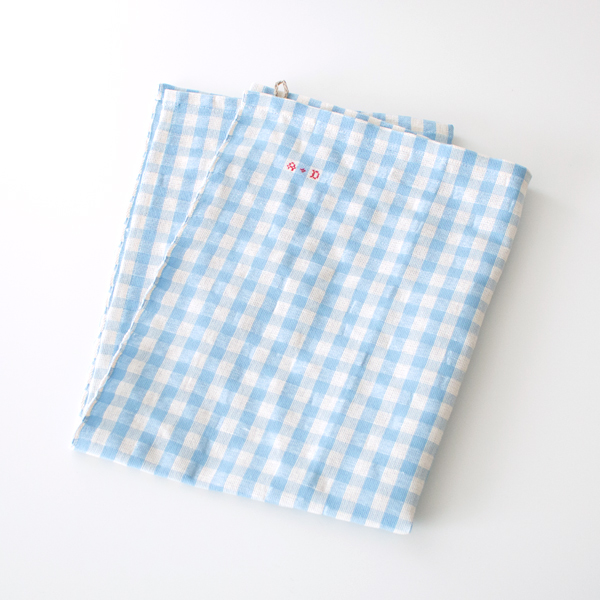 SAXギンガムトルション（キッチンクロス）・画像