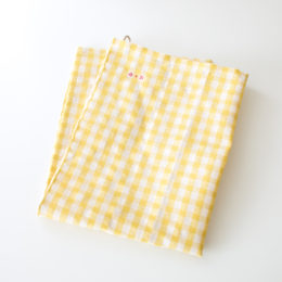 MUSTARDギンガムトルション（キッチンクロス）・画像
