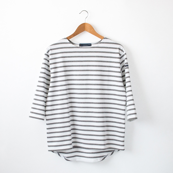 BLANC/GRIS CHINE七分袖カットソ-・画像