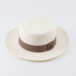 WhiteB03Mochaエクアドルハット Boater・画像