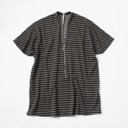 GREYISH BORDERジップ付き ジャ-ジ-トップ・画像