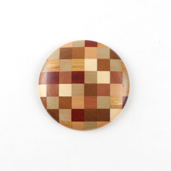 市松 白丸手鏡・画像