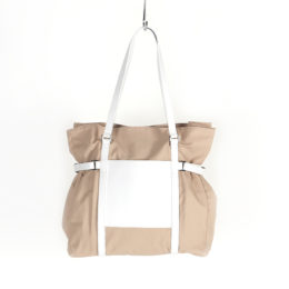 POWDER WITH WHITE LEATHERト-トバッグ THEA・画像