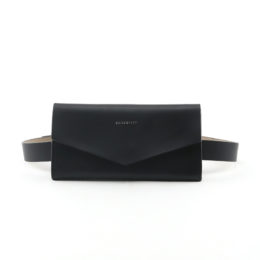 BLACK WITH BEIGE INTERIORミニショルダ- FLORENS・画像