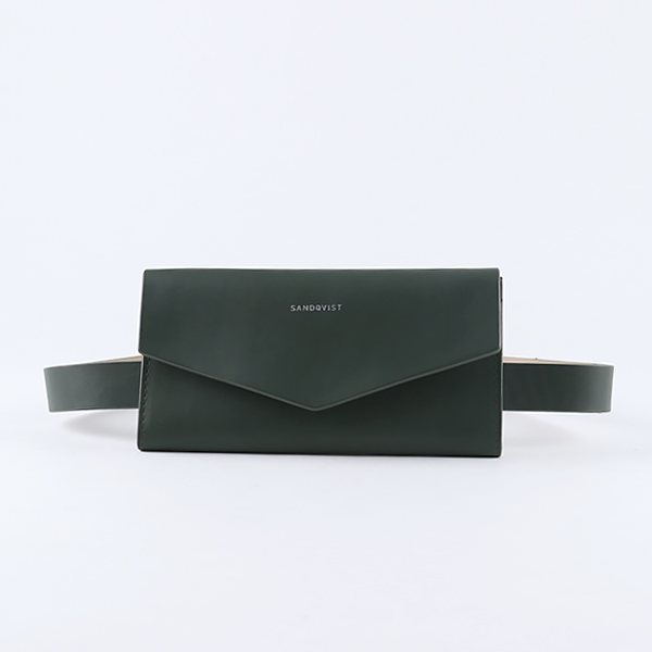 GREEN WITH BEIGE INTERIORミニショルダ- FLORENS・画像