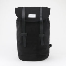 BLACK WITH BLACK LEATHERリュック STIG・画像