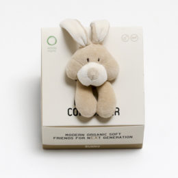 ウサギニギニギ木製歯固め付き・画像