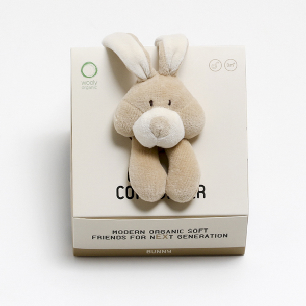 ウサギニギニギ木製歯固め付き・画像