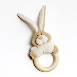 ウサギラトル木製歯固め付き・画像