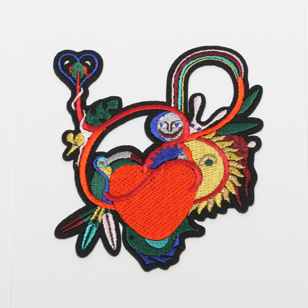 home heartワッペン・画像