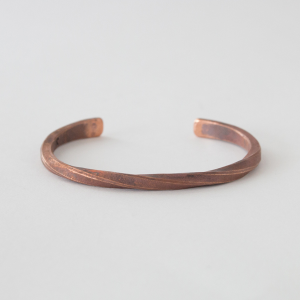 COPPER-MUNISEX バングル STUDEBAKER CUFF WORK PATINA・画像