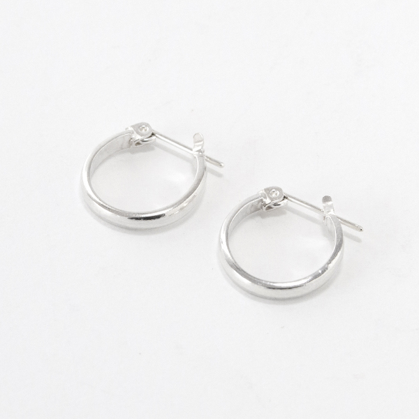 SILVERピアス STUDEBAKER MINI LODGE HOOPS POLISHED・画像